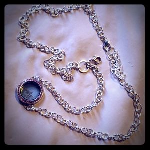 Origami owl sideways necklace